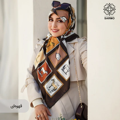 روسری ابریشم توییل هورس