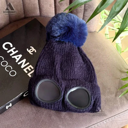 کلاه بافتنی عینک دار Beanie Hat HA161
