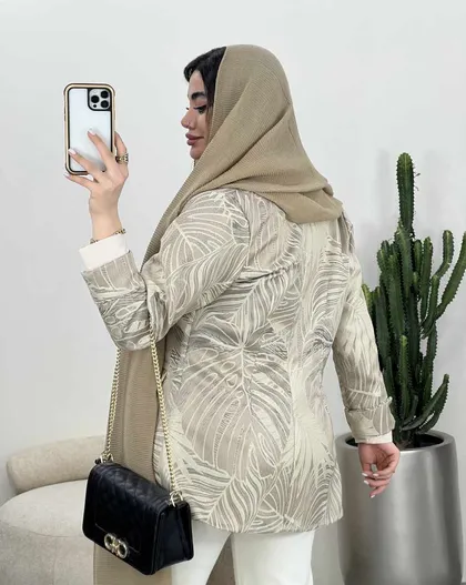 کت مزونی یقه آمریکایی(2)کد3369