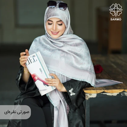 روسری ژاکارد رونا گل رز -140