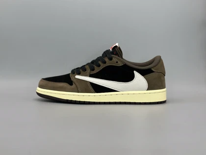 کتانی نایکی جردن1لو تراویس موکا رپلیکا/Nike Air Jordan1 low Travis