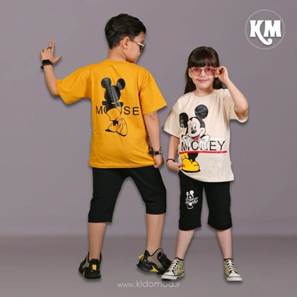 تیشرت شلوارک اسپرت طرح MickeyMouse