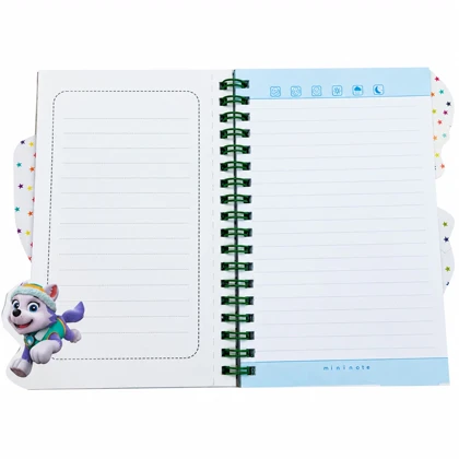 دفترچه یادداشت 75 برگ فانتزی سیمی اندازه 12×16 سانتی متر