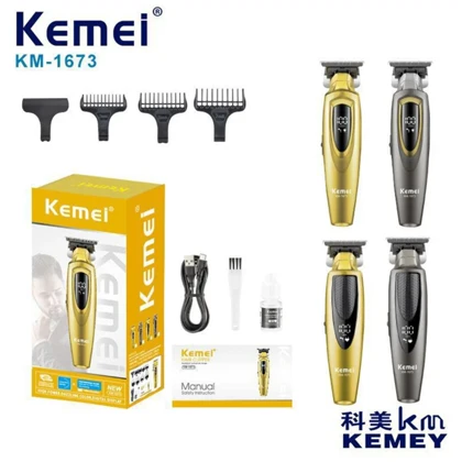ماشین اصلاح حرفه ای سر و صورت کمی Kemei مدل KM-1673