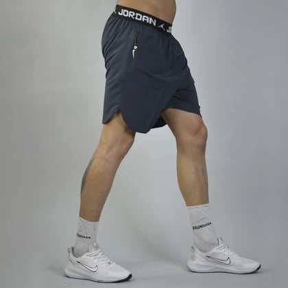 شلوارک ورزشی مردانه جردن مدل DS-Nike-3P1752 طوسی تیره