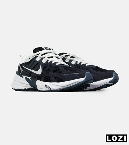 کفش کتانی مردانه و زنانه سرمه ای سفید Nike Cushlon V2K مدل 8359