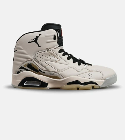 کفش کتانی ساق‌دار مردانه کرم Nike air jordan 6