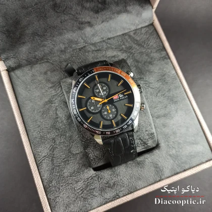 ساعت مچی مردانه اورجینال موتور ژاپن برند مینی فوکوس مدل Mf0029G.2 بند چرم