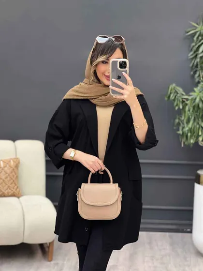 مانتو جیب هلال بغل پاگن