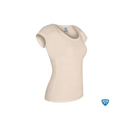 تیشرت ضد تعریق مودال زنانه کرم