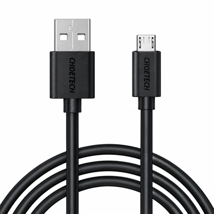 کابل میکرو یو اس بی چویتک CHOETECH مدل AB003 جریان 2.4 آمپر 1.2 متر