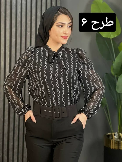 شومیز آستین پف کد 1738