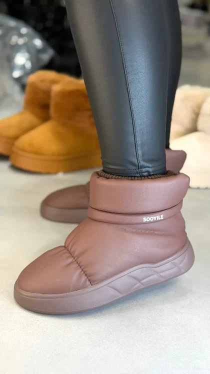 7003 - نیم بوت پفکی دوختی 7003