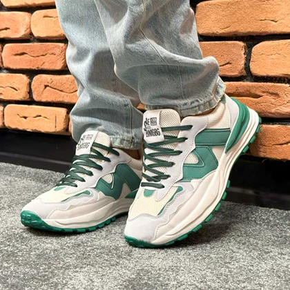 کتانی اسپرت مردانه مدل نیوبالانس NEW BALANCE رنگ طوسی یشمی