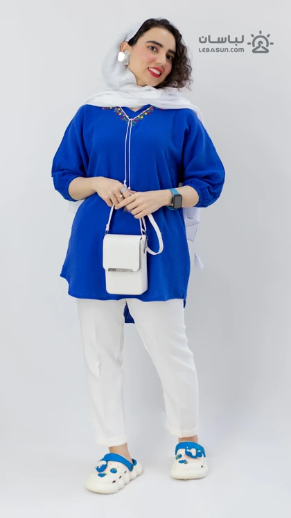 تونیک یقه گلی