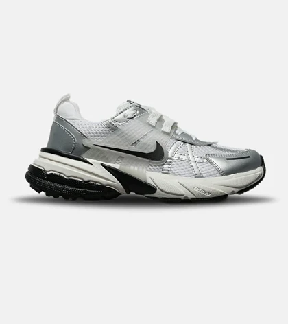 کفش کتانی مردانه و زنانه سفید طوسی مشکی Nike Cushlon V2K مدل 8252