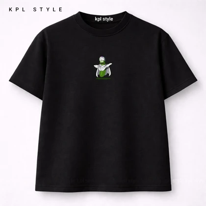 تیشرت باکسی 100٪ پنبه با چاپ مینیمال | کد 1332