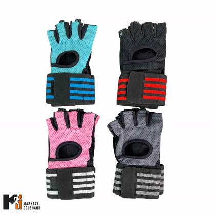 دستکش بدنسازی کفی استپ دار کد D1
