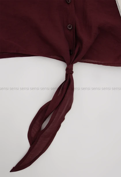 شومیز شیشه ای جلوگره‌ای کد1006508