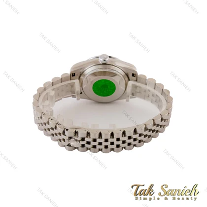 ساعت رولکس زنانه مدیوم استیل صفحه سبز مشکی Rolex-5033-M-L