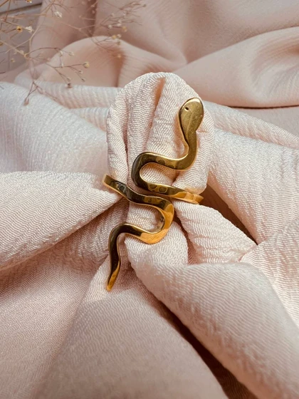 انگشتر مار استیل