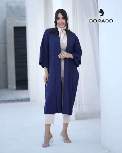 مانتو کریشه شالدار بلند کد 953