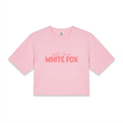 تیشرت و شلوارک زنانه طرح White Fox رنگ صورتی