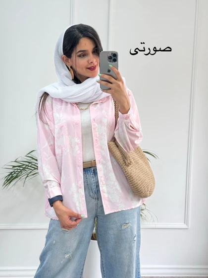 مانتو شومیزی گلی