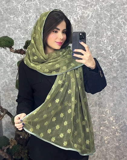 شال توری شکوفه اورجینال 4170