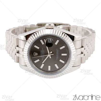 ساعت رولکس دیت جاست 2 مردانه سیلور صفحه طوسی 103120