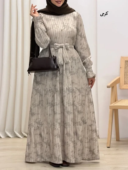 4261-پیراهن بلند گلاب