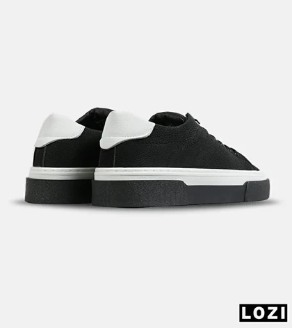 کفش کتانی مردانه مشکی BERSHKA مدل 7673