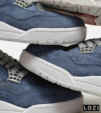 کتانی ساق‌دار مردانه آبی Nike air jordan 4