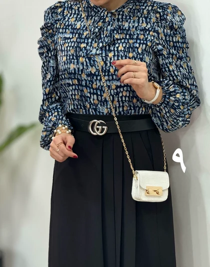 شومیز حریر مجلسی مهلا (کد 2445)