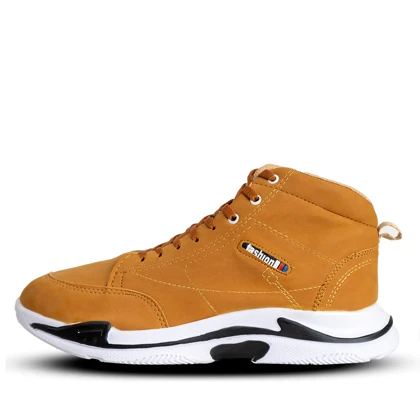 کفش ساق‌دار مردانه نسکافه ای مدل EMTO ویژه