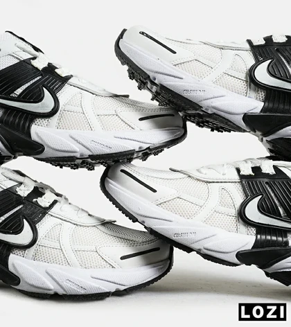 کفش کتانی مردانه و زنانه سفید مشکی Nike cushlon