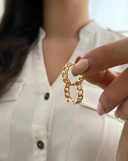 گوشواره آیینه ای کارتیر ژوپینگ