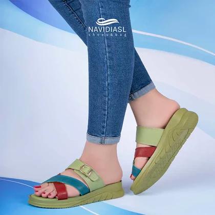 صندل زنانه چرم طبی کد 1004004