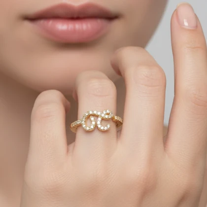 انگشتر زنانه طرح Loewe