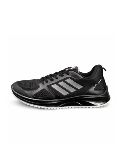 کفش کتانی بزرگ پا آدیداس رانینگ زیره تزریق مشکی سفید ADIDAS