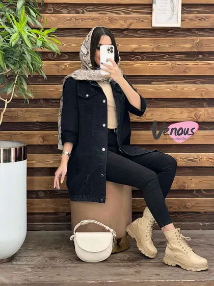 کت جین ذغالی H & H