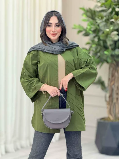 مانتو برش‌دار بغل چاک