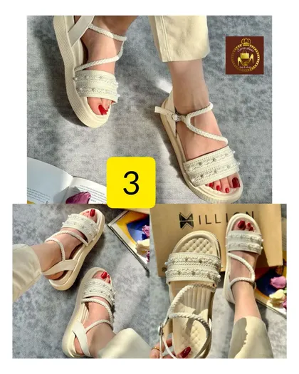 صندل زنانه دخترانه تابستانه دور مچی در 3 طرح