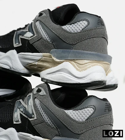 کفش کتانی مردانه و زنانه طوسی مشکی NEW BALANCE 9060 مدل 7311