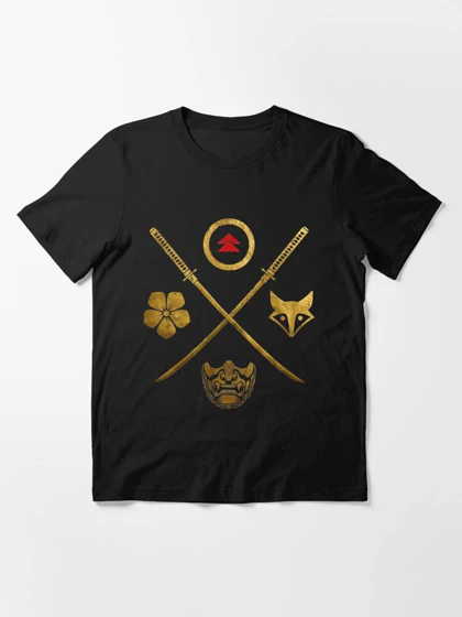 تیشرت با طرح Ghost of Tsushima Golden گوست اف سوشیما