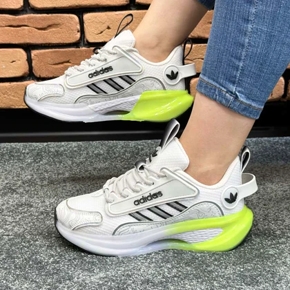 کتانی اسپرت زنانه مدل آدیداس هرموسو ADIDAS HAEMOSO رنگ سفید فسفری