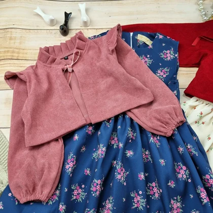 کت سارافون دخترانه مدل گل‌گلی