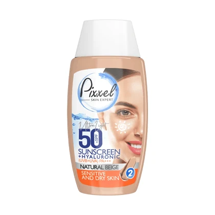 ضد آفتاب رنگی بژ طبیعی پیکسل Pixel SPF 50 مناسب پوست خشک و نرمال 50 میلی‌لیتر