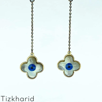 گوشواره چشم زخم استیل مارک ژوپینگ