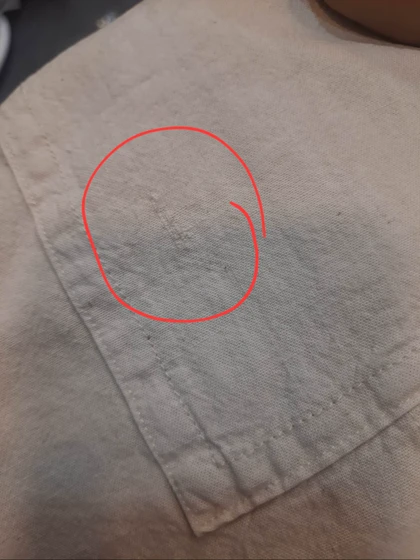 مانتو لینن جیب پایین ( دارای ایراد جزئی )